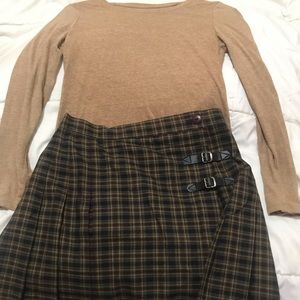 Girls light tan material, with matching bottom. Beautiful and lightly used.